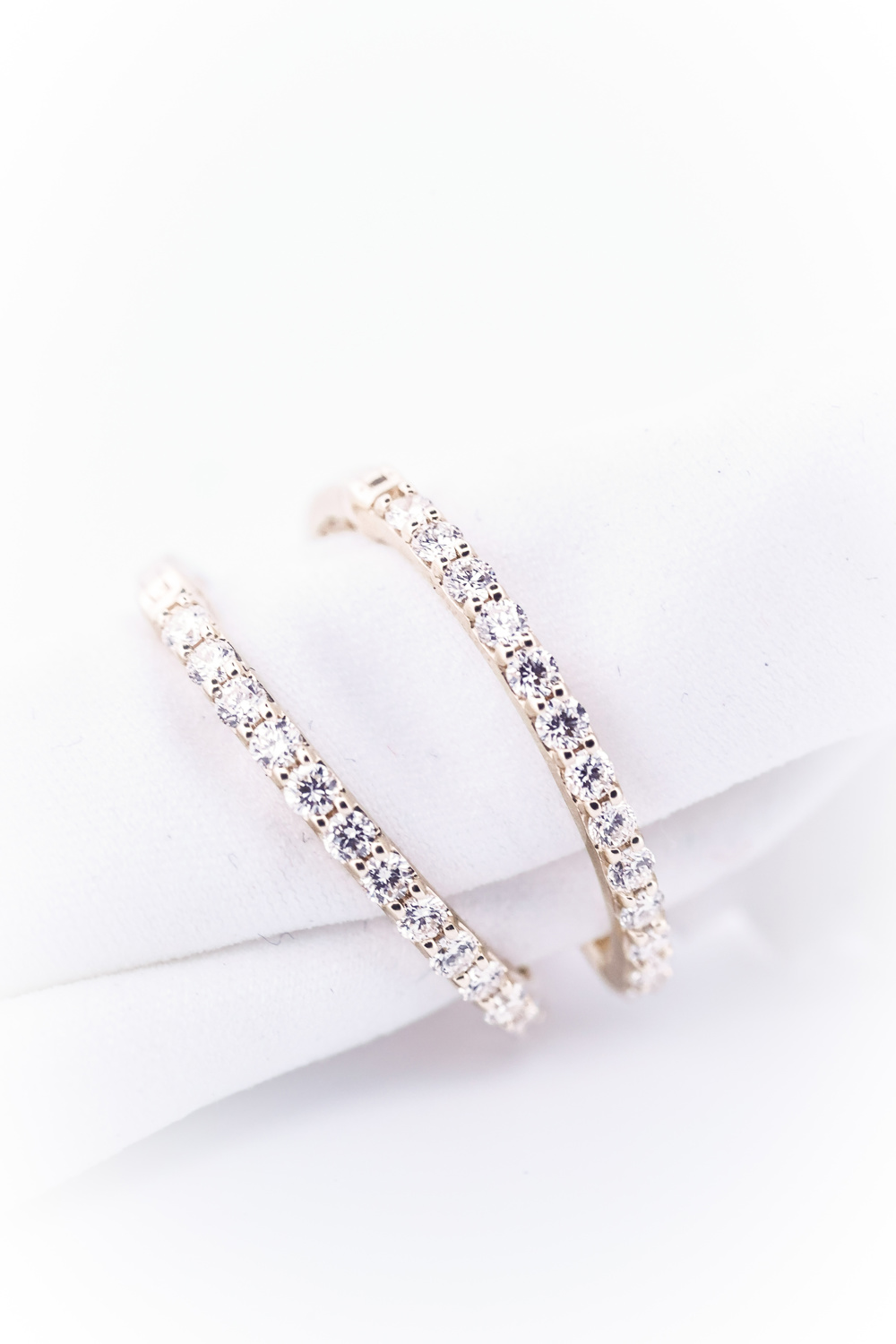 AURONOS Lab Diamonds Boucles d’oreilles 14K or jaune 0.6ct VS F 