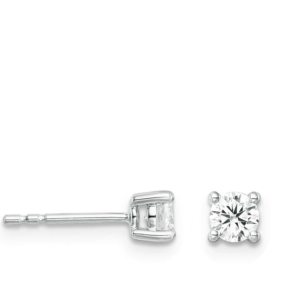 AURONOS Lab Diamonds Boucles d'oreilles en or blanc 14 carats 0.5ct VS F