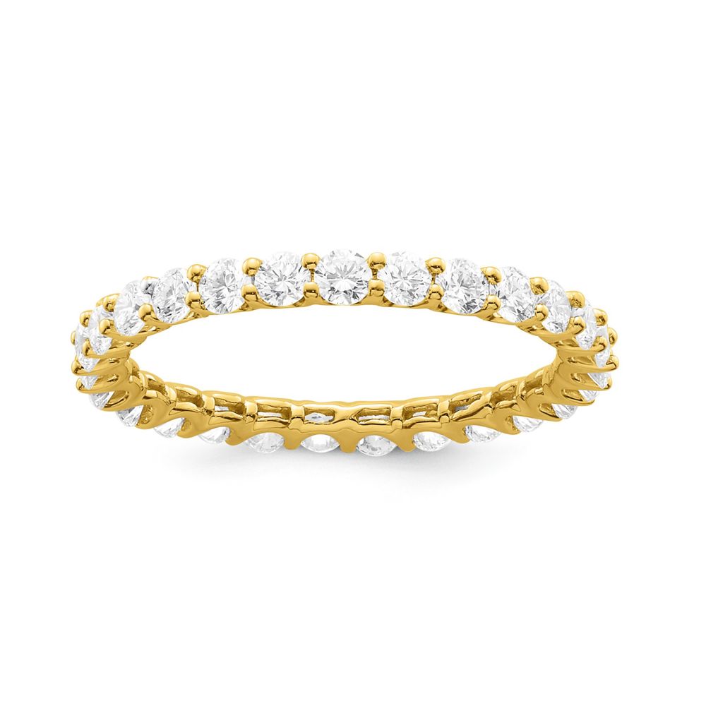 AURONOS Lab Diamonds ring 14 carat yellow gold 1.2 ct VS F 