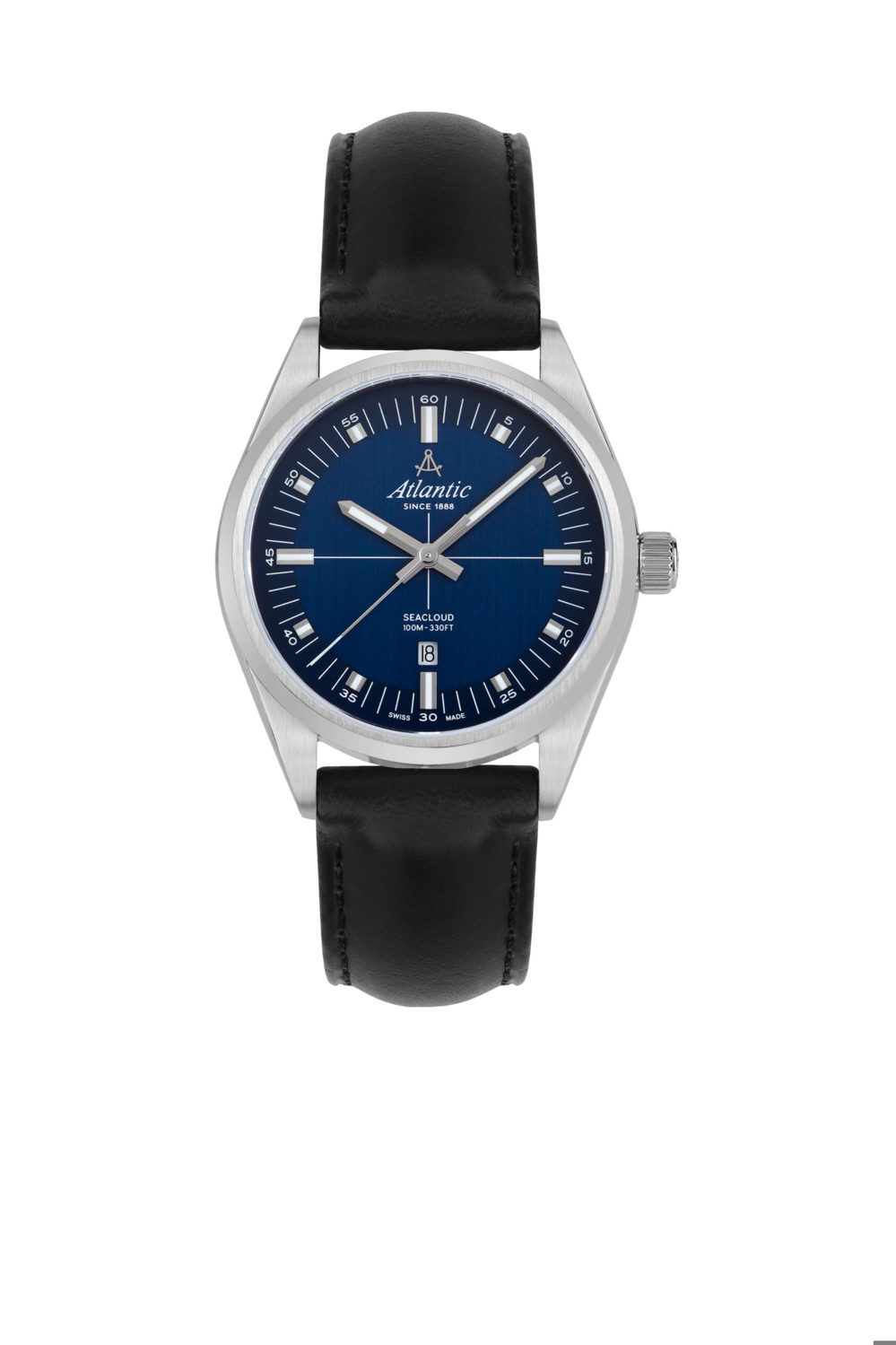 Atlantic Seacloud Edelstahl Blau & Leder