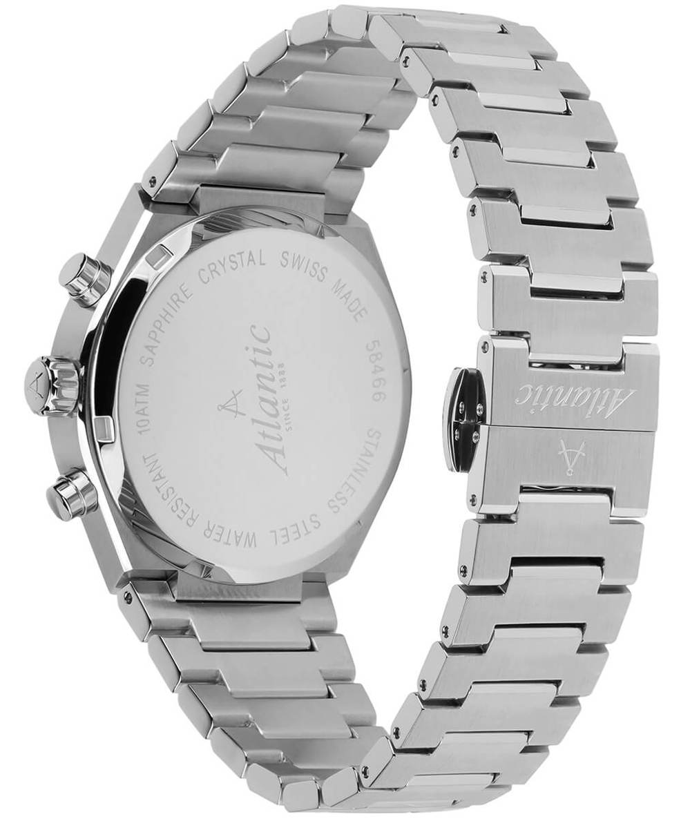 Atlantic Seawave Chrono Edelstahl Silber