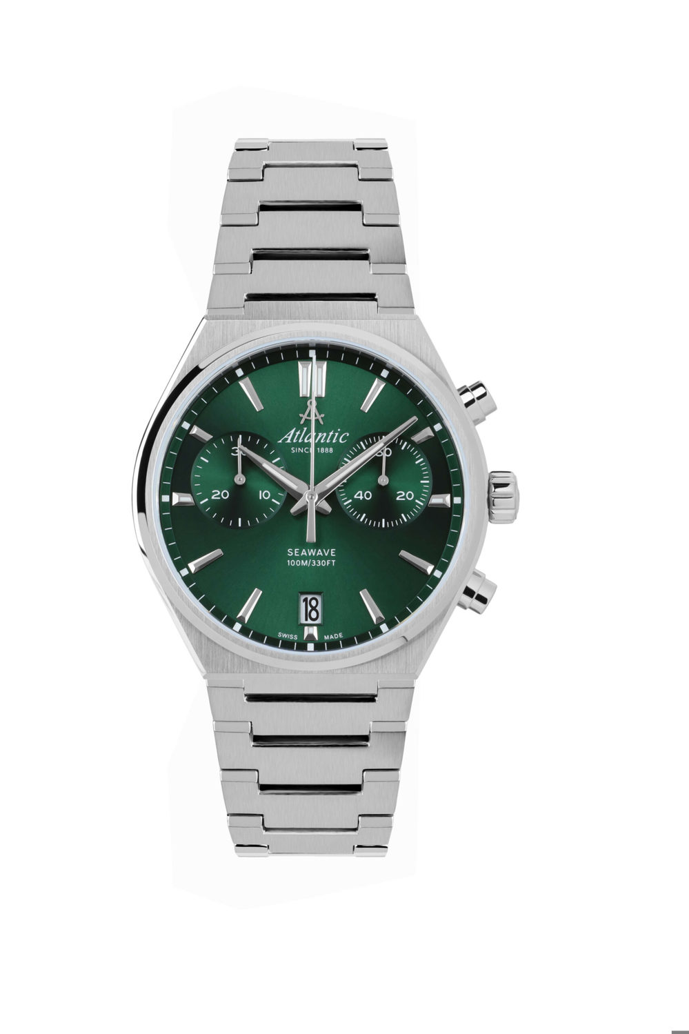 Atlantic Seawave Chrono stainless steel green