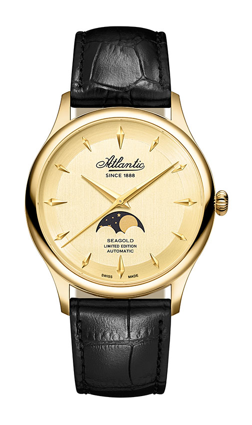 Atlantic Seagold Moonphase 14K Gelbgold Limited 135 Year Anniversary Edition