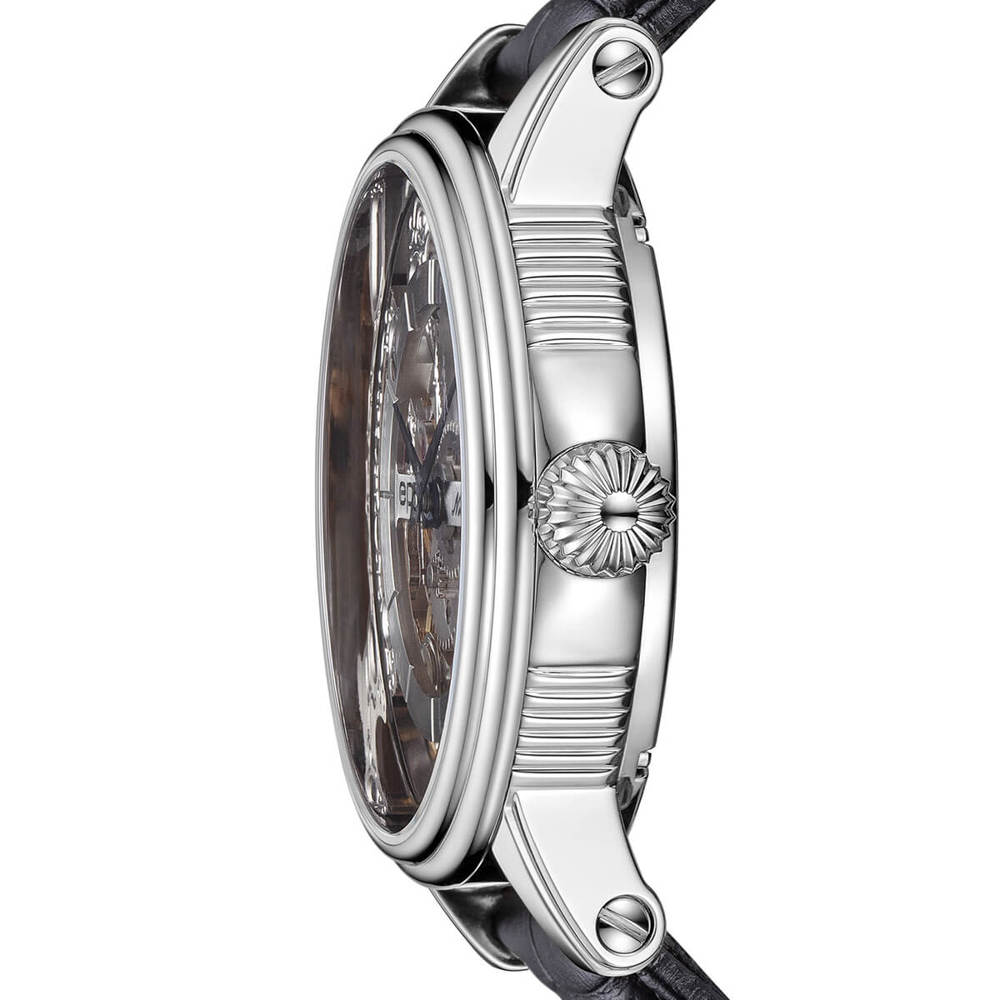 Epos Artistry 3435 Verso 1 Limited Edition Skelettiert Handaufzug Silber mit Lederband