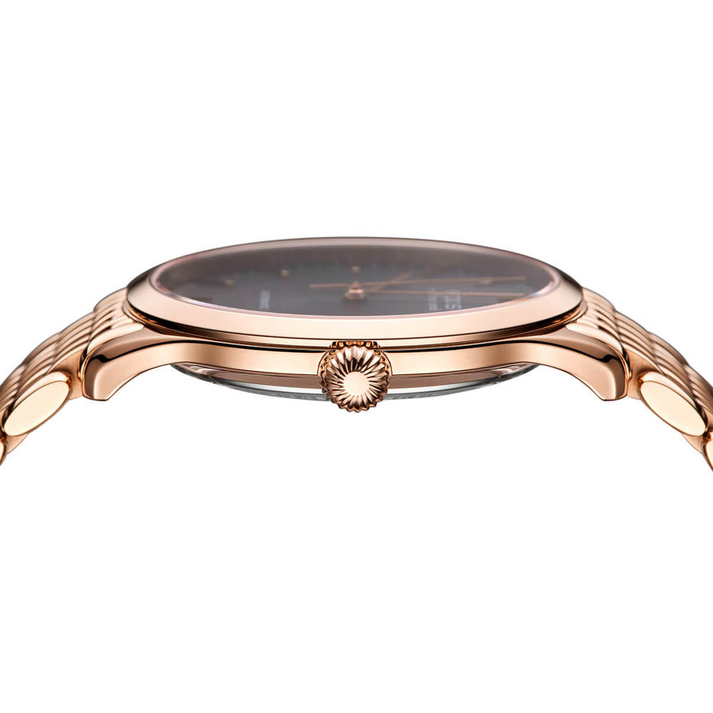 Epos Timeless 3420 rose gold plated black with stainless steel band