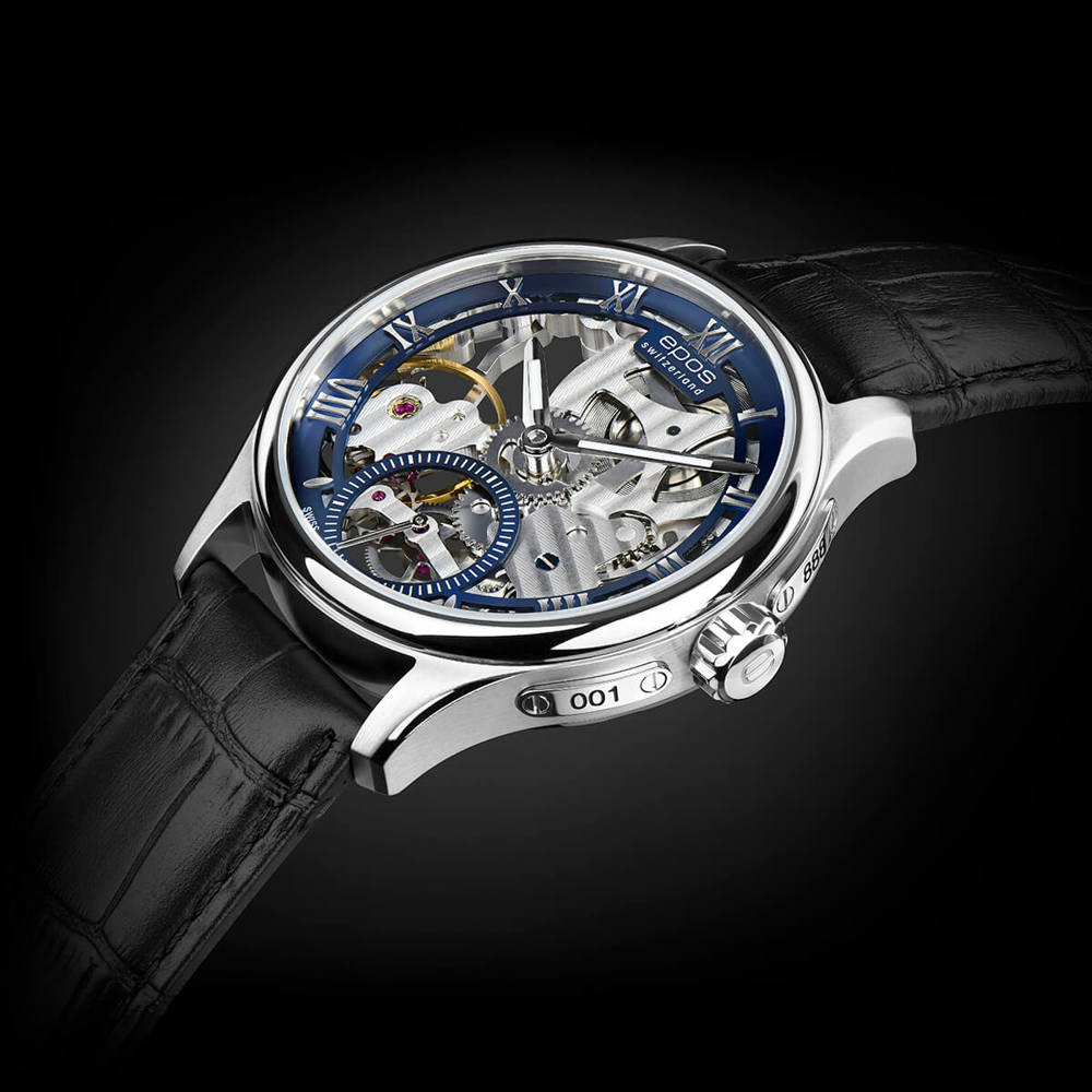 Epos Timeless 3500 Skelettiert limited Edition Blau mit Lederband