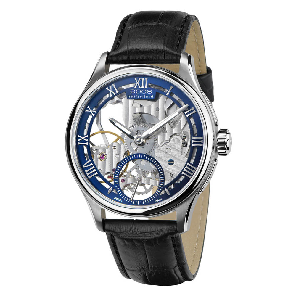 Epos Timeless 3500 Skelettiert limited Edition Blau mit Lederband