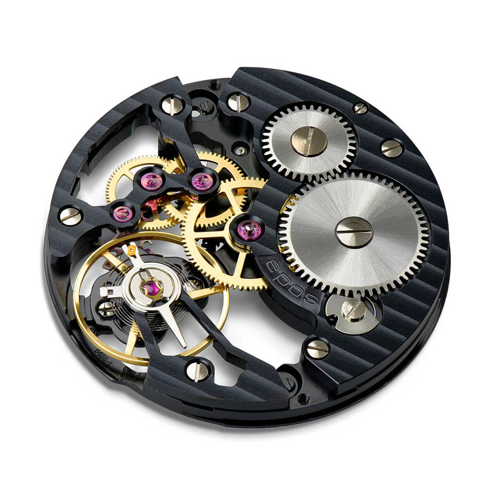Epos Timeless 3500 Skelettiert Limited Edition Schwarz und Rosévergoldet mit Lederband