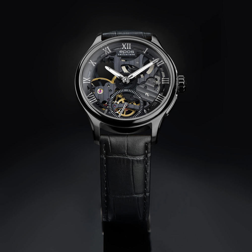 Epos Timeless 3500 Skelettiert Limited Edition Schwarz mit Lederband