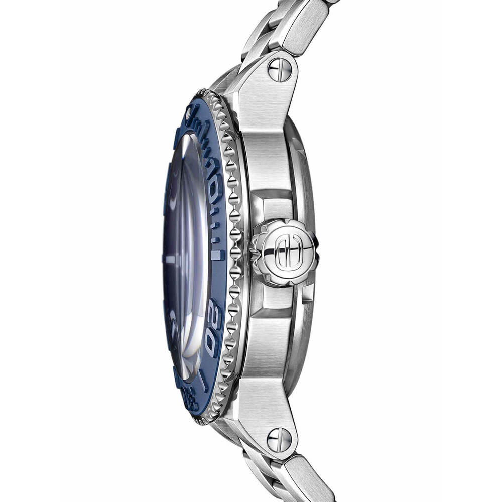 Epos Sport 3441 Plongeuse Jour-Date Bleu avec Bracelet en Acier Inoxydable