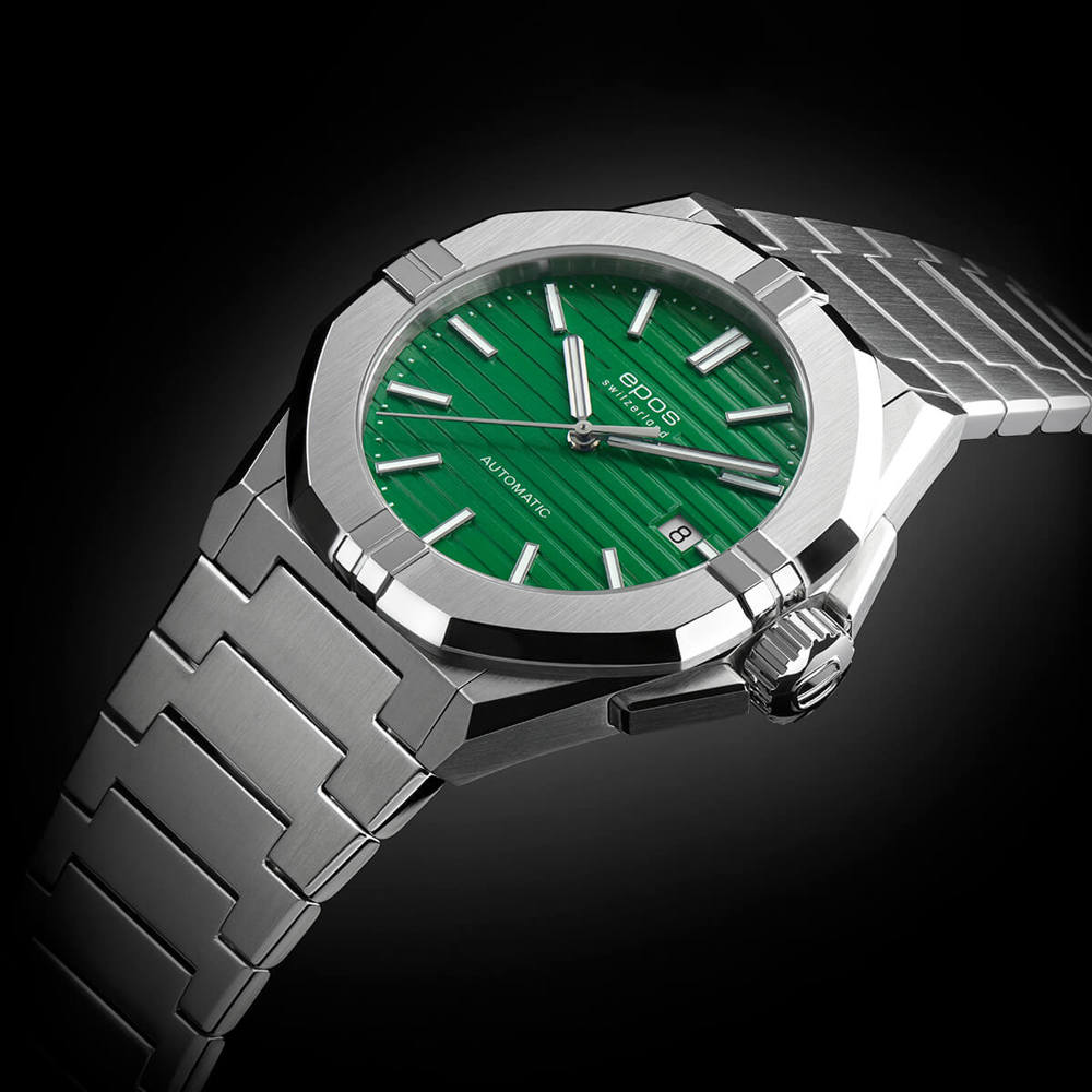 Epos Sport 3506 Date Grün mit Edelstahlband