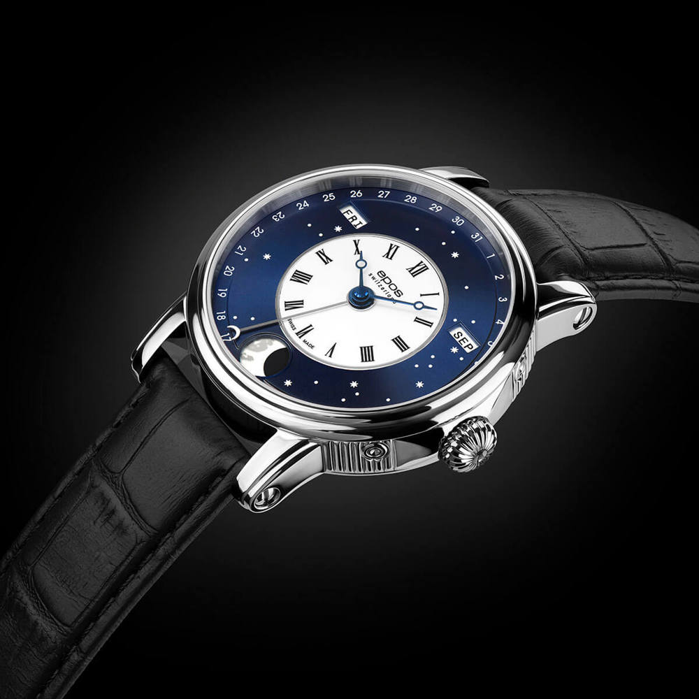 Epos Artistry 3439 Big Moon Verso-Style Blau mit Lederband