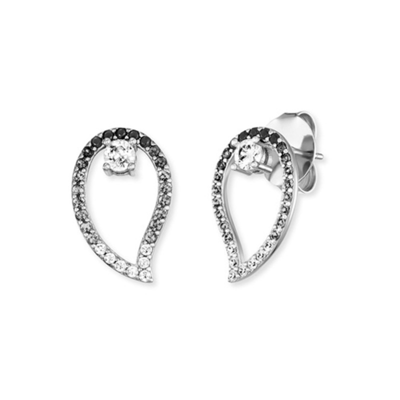 Boucles d'oreilles Engelsrufer Ying Yang en argent 925 avec zircone