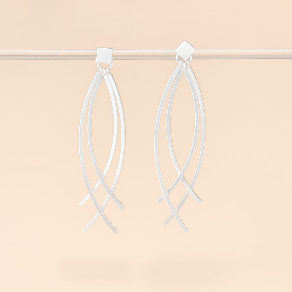 AURONOS Silverline earrings made of 925 silver
