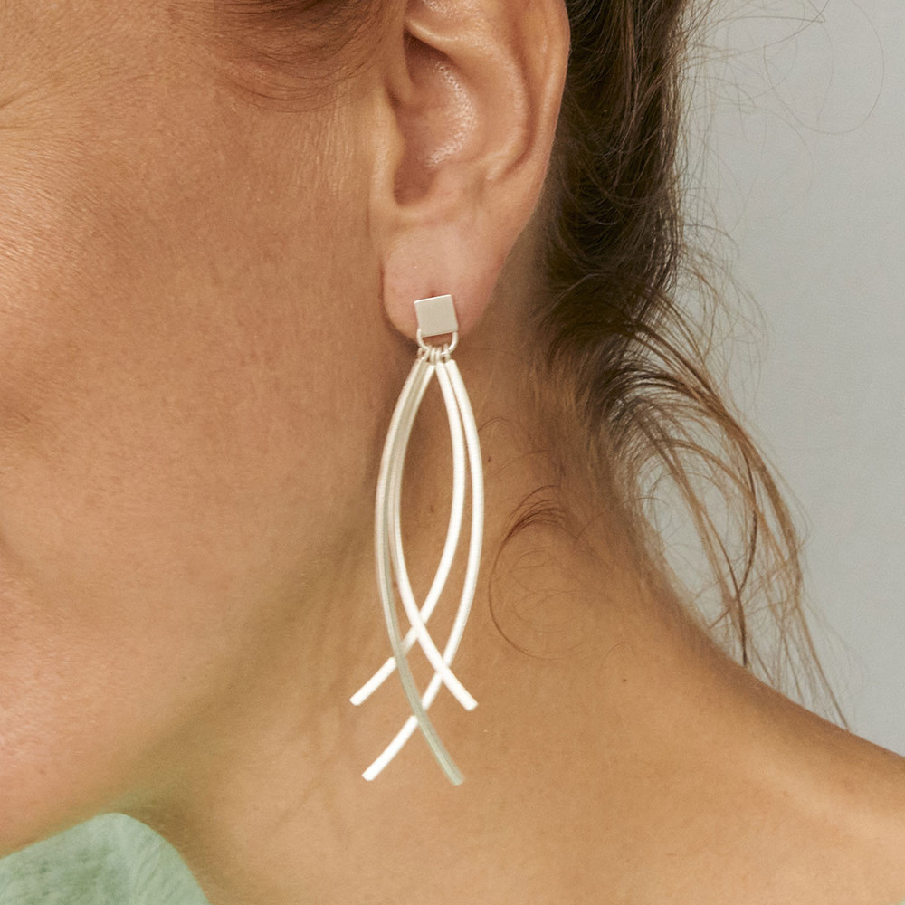 AURONOS Silverline earrings made of 925 silver