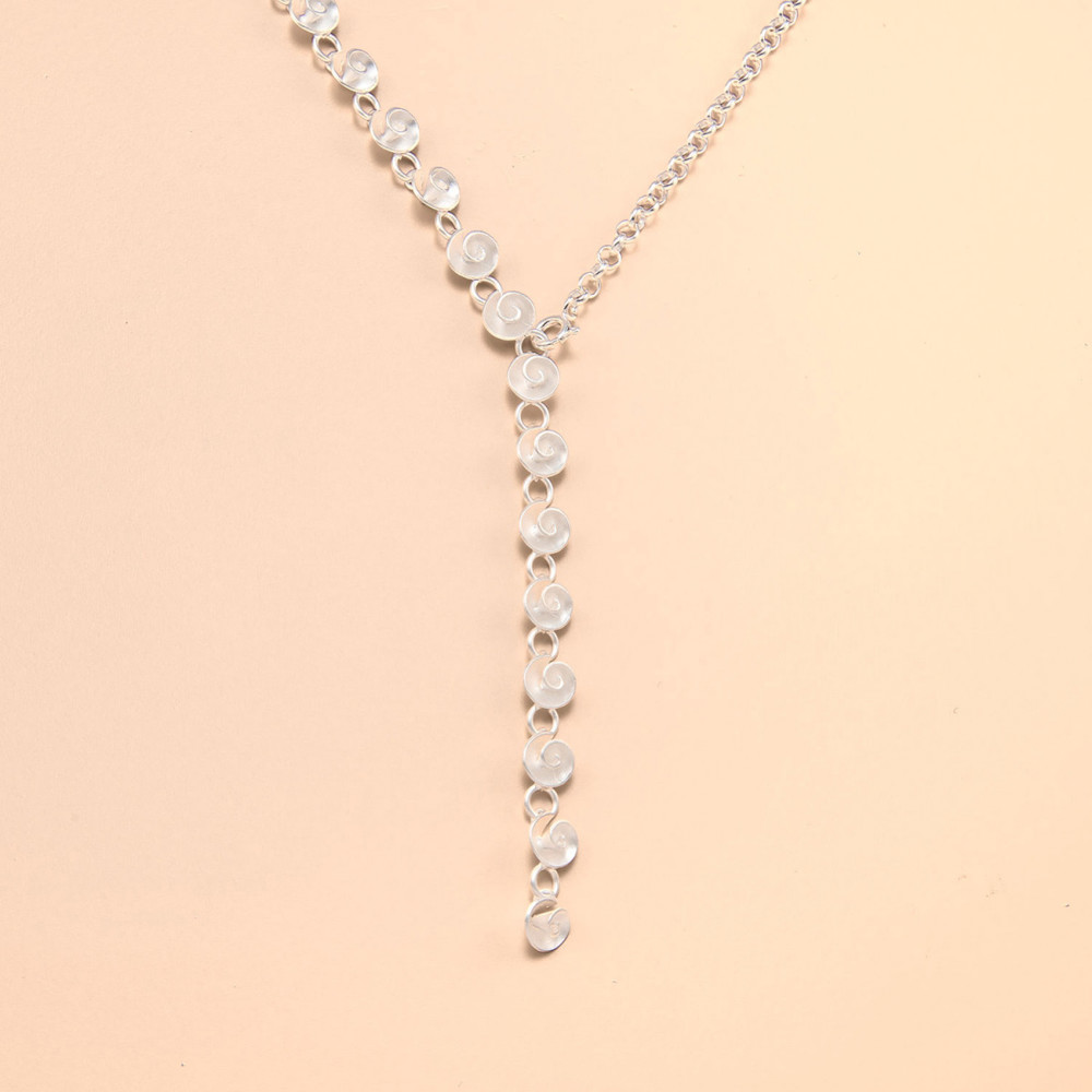 AURONOS Silverline PURE Collier aus 925 Silber und 57cm lang