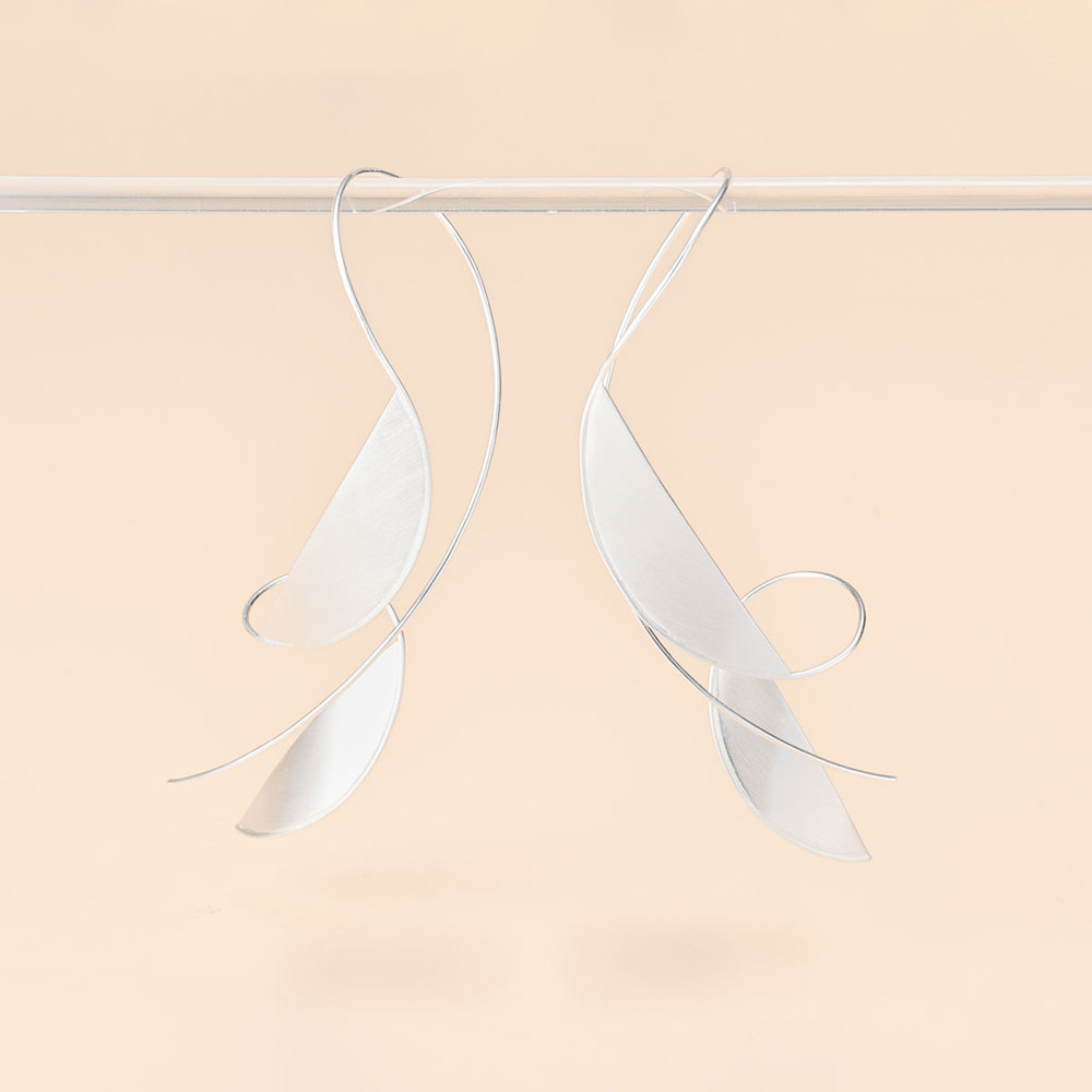 Boucles d'oreilles AURONOS Silverline en argent 925