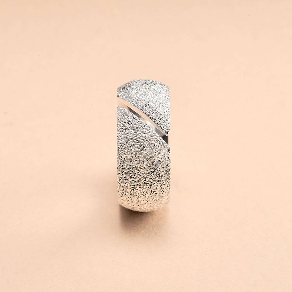 AURONOS Silverline Ring diamantiert aus 925 Silber