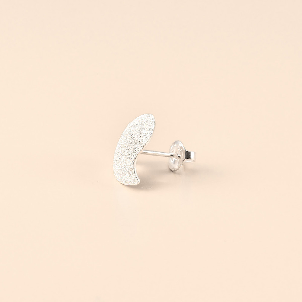 AURONOS Silverline PURE Heart-Shaped Stud Earrings in 925 Silver