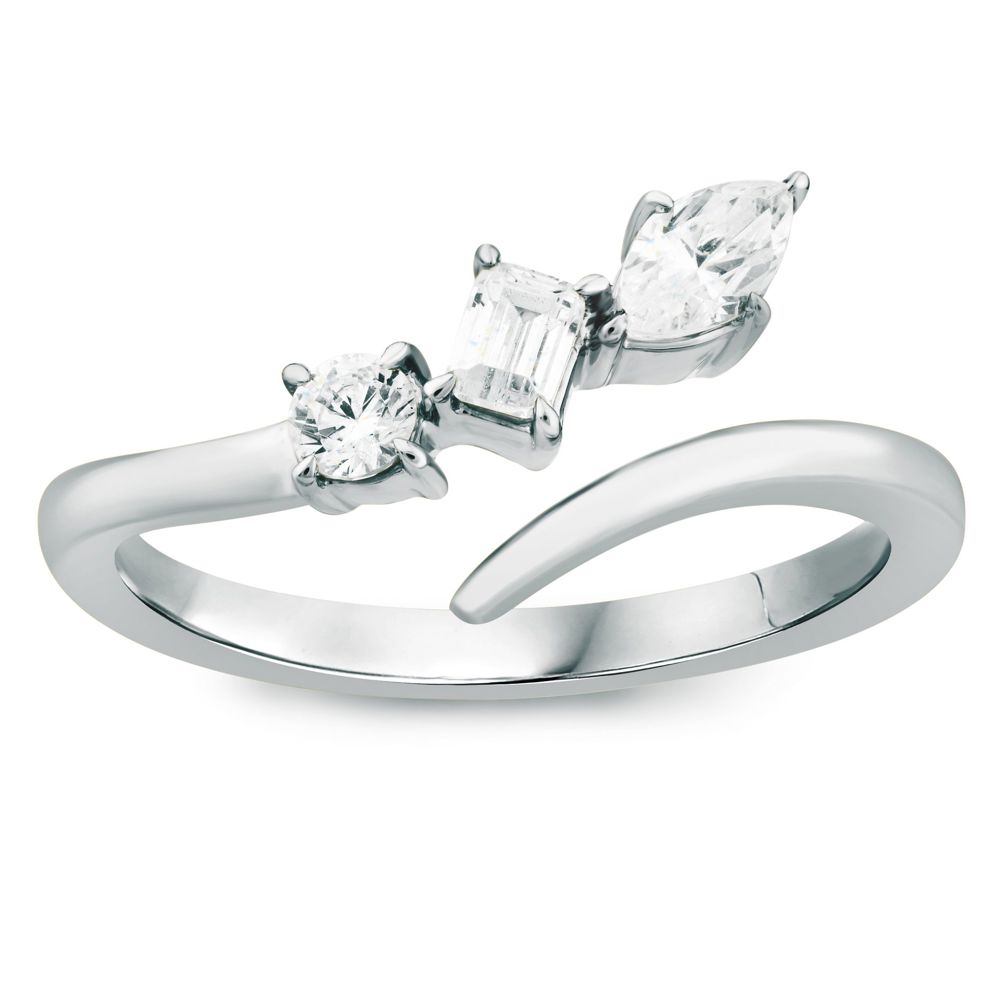 AURONOS Lab Diamonds Ring 14K Weissgold 0.4ct. VS F