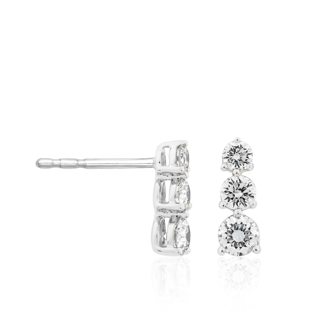 AURONOS Lab Diamonds Ohrstecker 14K Weissgold 0.4ct. VS F