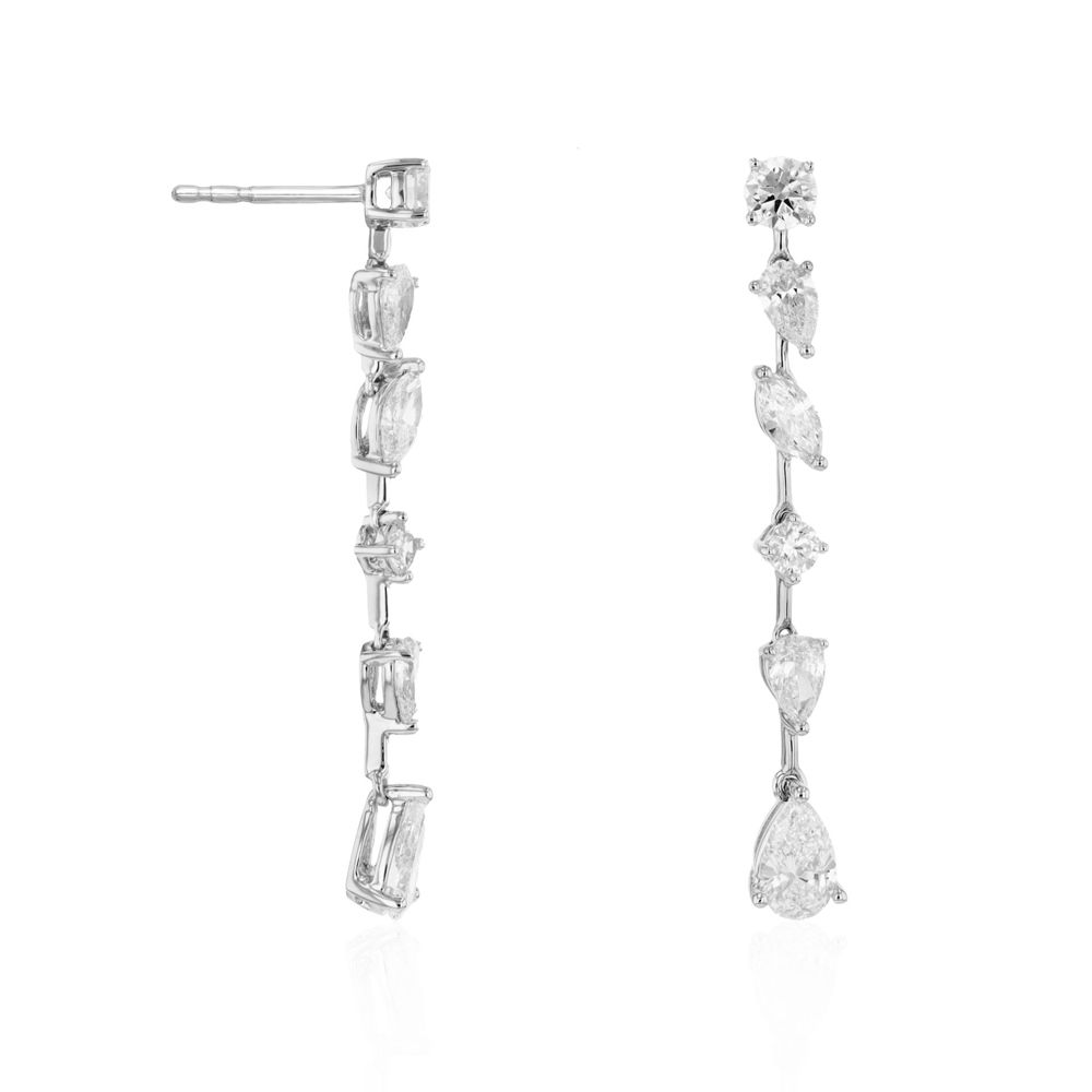 AURONOS Lab Diamonds Ohrstecker 14K Weissgold 1.3ct. VS F