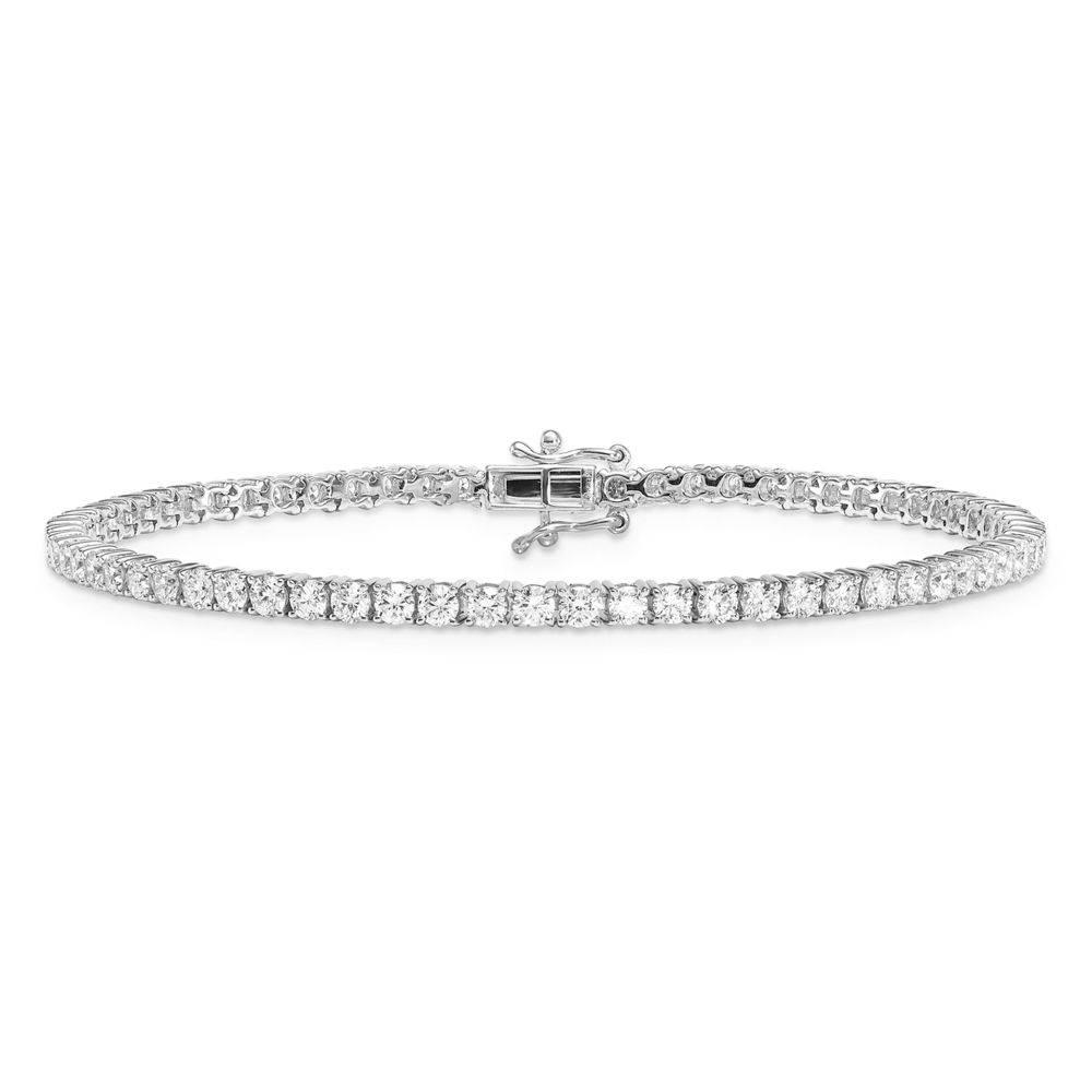 AURONOS Lab Diamonds Bracelet 14K White Gold 18cm 3.5ct. F VS