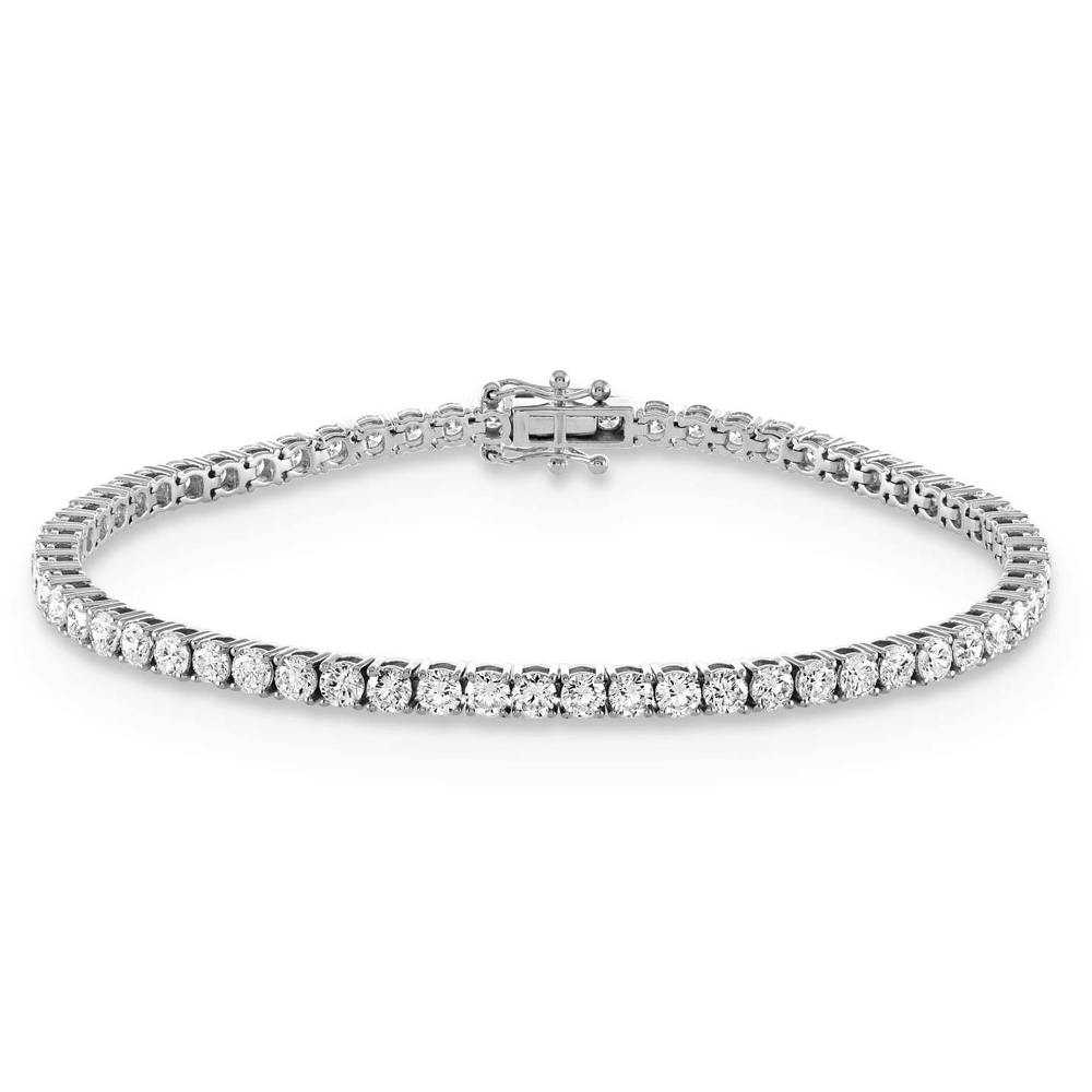 AURONOS Lab Diamonds Bracelet 14K White Gold 18cm 5.0ct. F VS