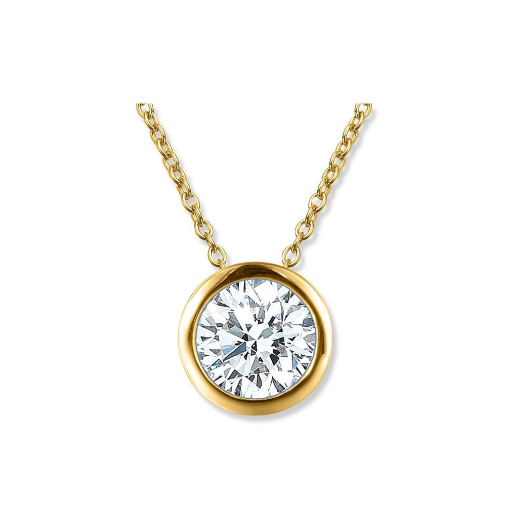 AURONOS Lab Diamonds Collier 14K Gelbgold 45cm 1.0ct F VS