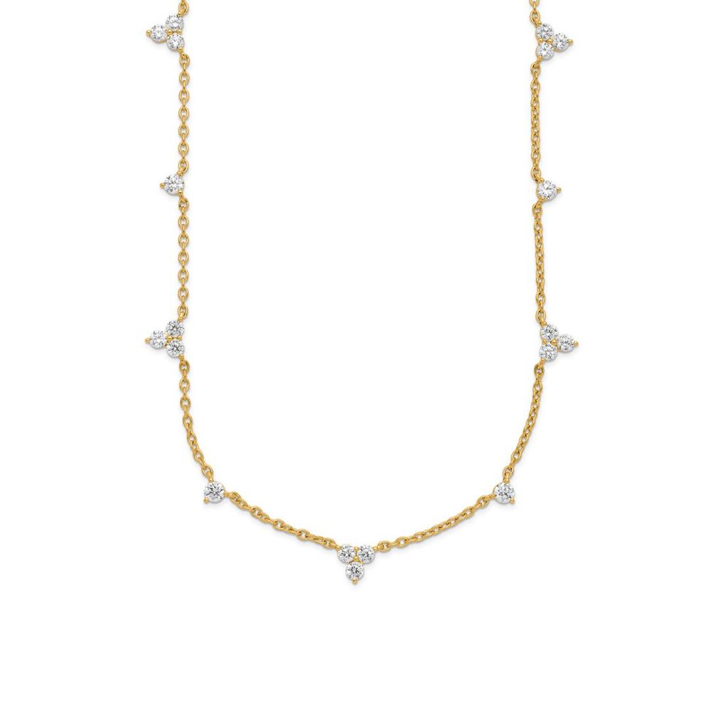Collier AURONOS Lab Diamonds en or jaune 14 carats, 45 cm, 1,6 ct, F VS