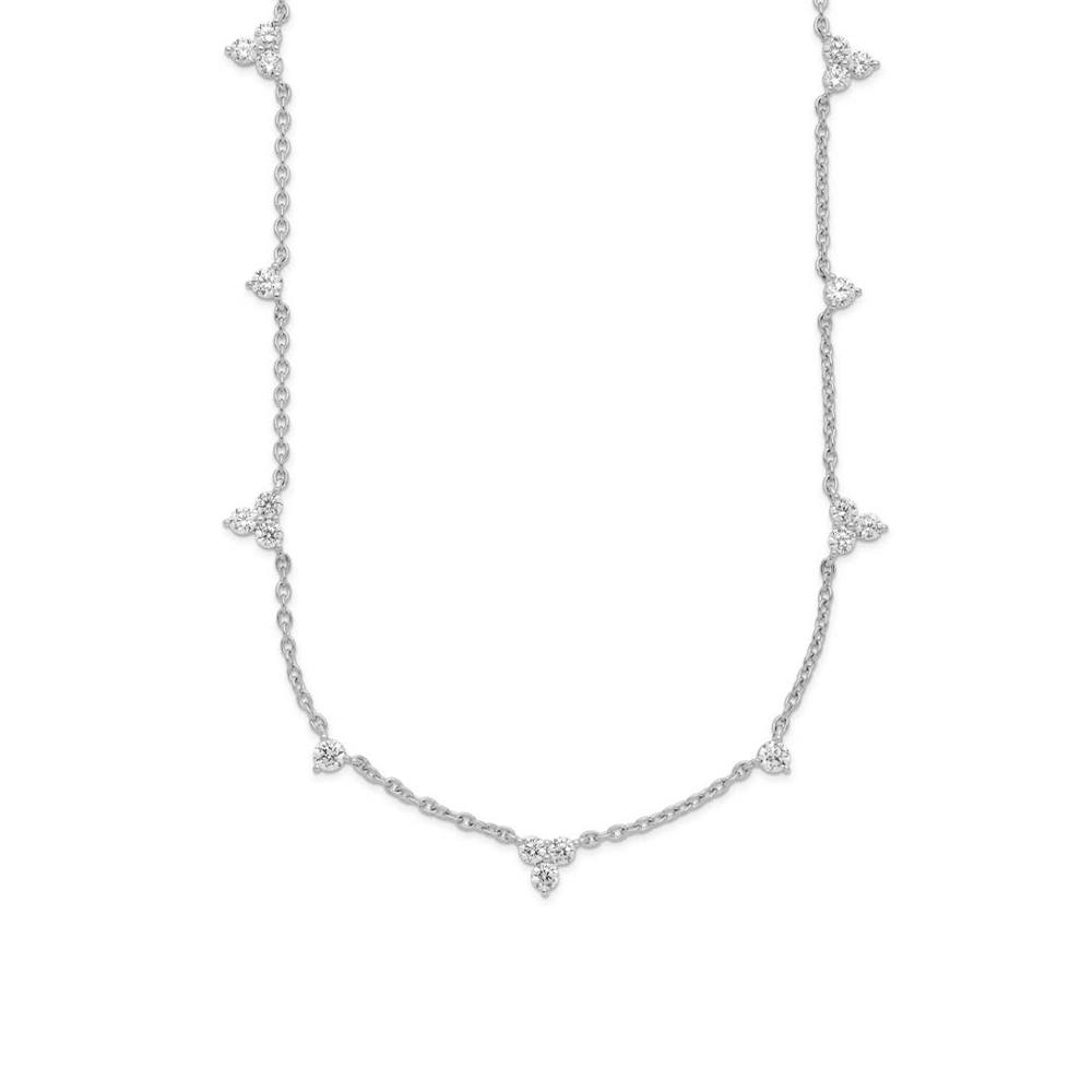 AURONOS Lab Diamonds Necklace 14K White Gold 45cm 1.6ct F VS