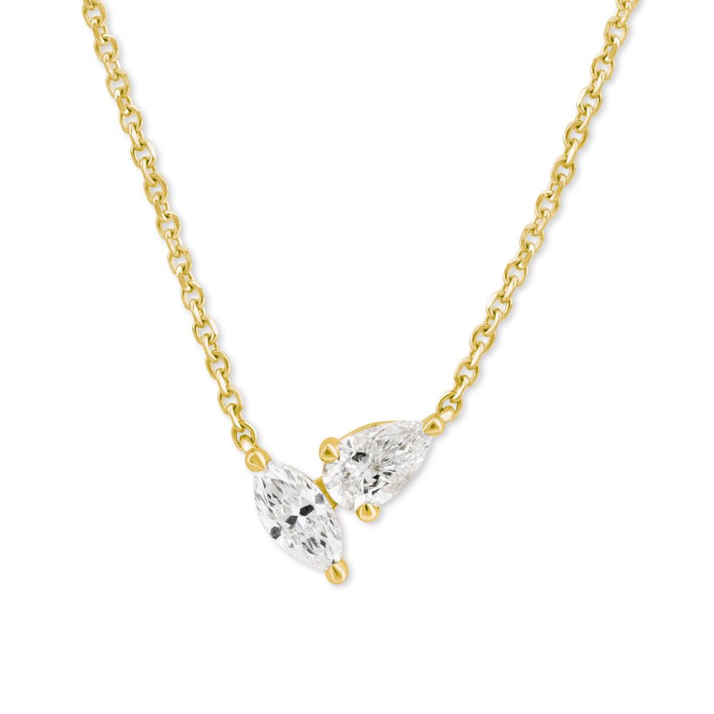 AURONOS Lab Diamonds Collier 14K Gelbgold 45cm 1.0ct F VS
