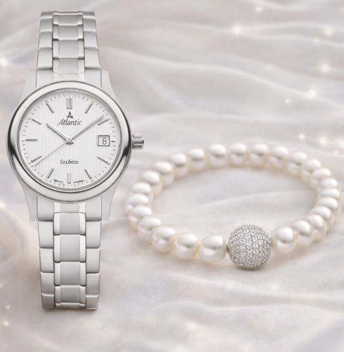 AURONOS Set de perles Atlantic Montre-bracelet avec bracelet en perles