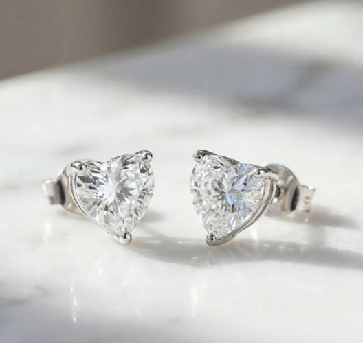 Engelsrufer Ohrstecker Herz 925 Silber mit Zirkonia