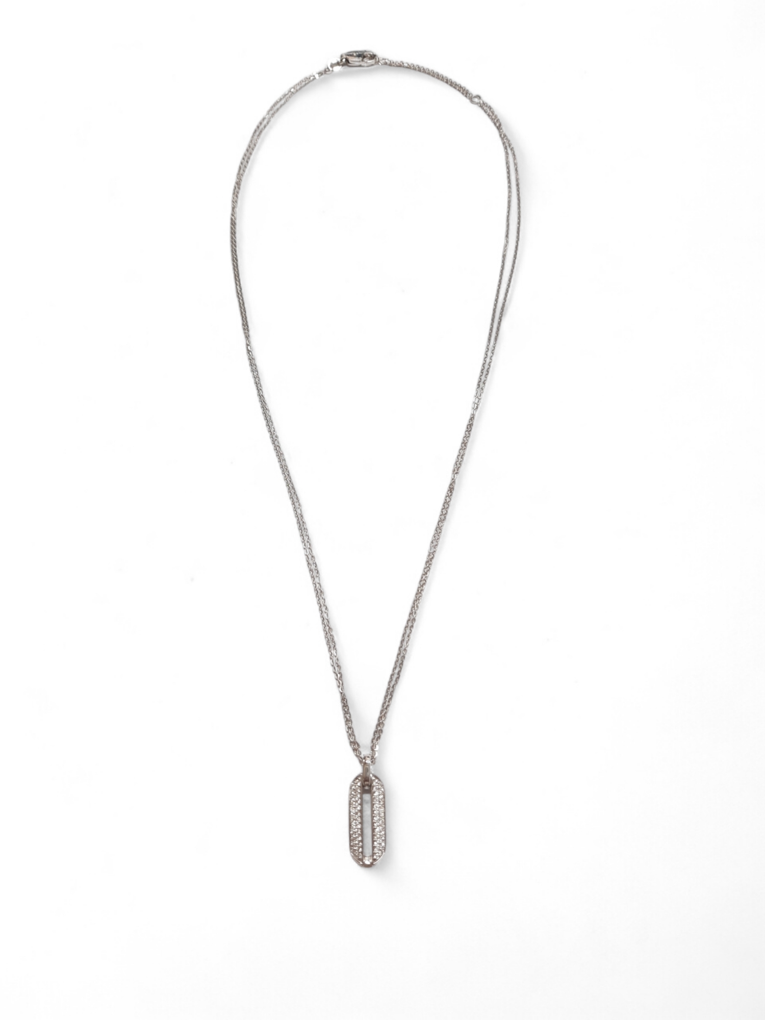 Weissgold Collier mit Anhänger