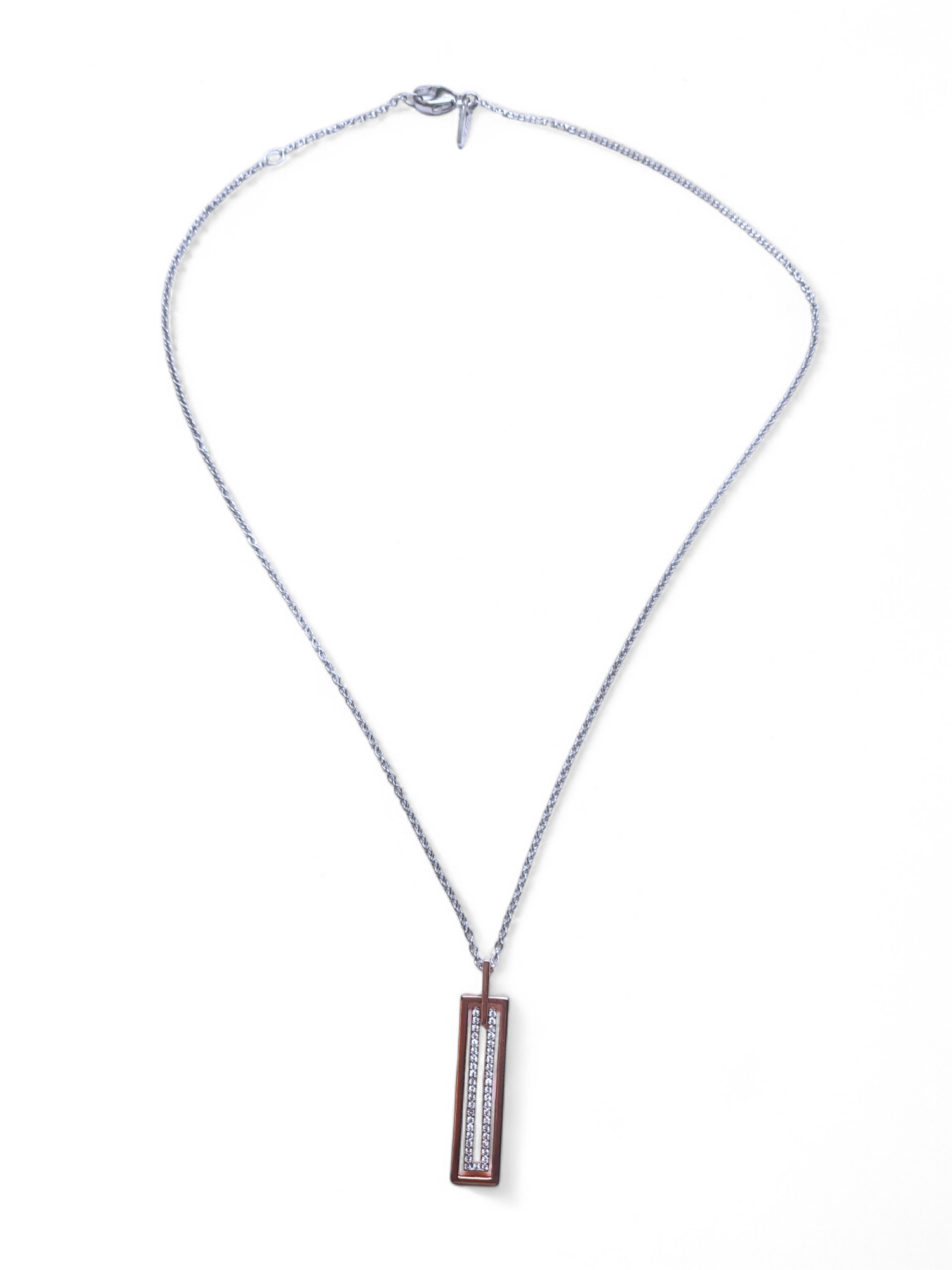 Collier Silber vergoldet mit Zirkonia