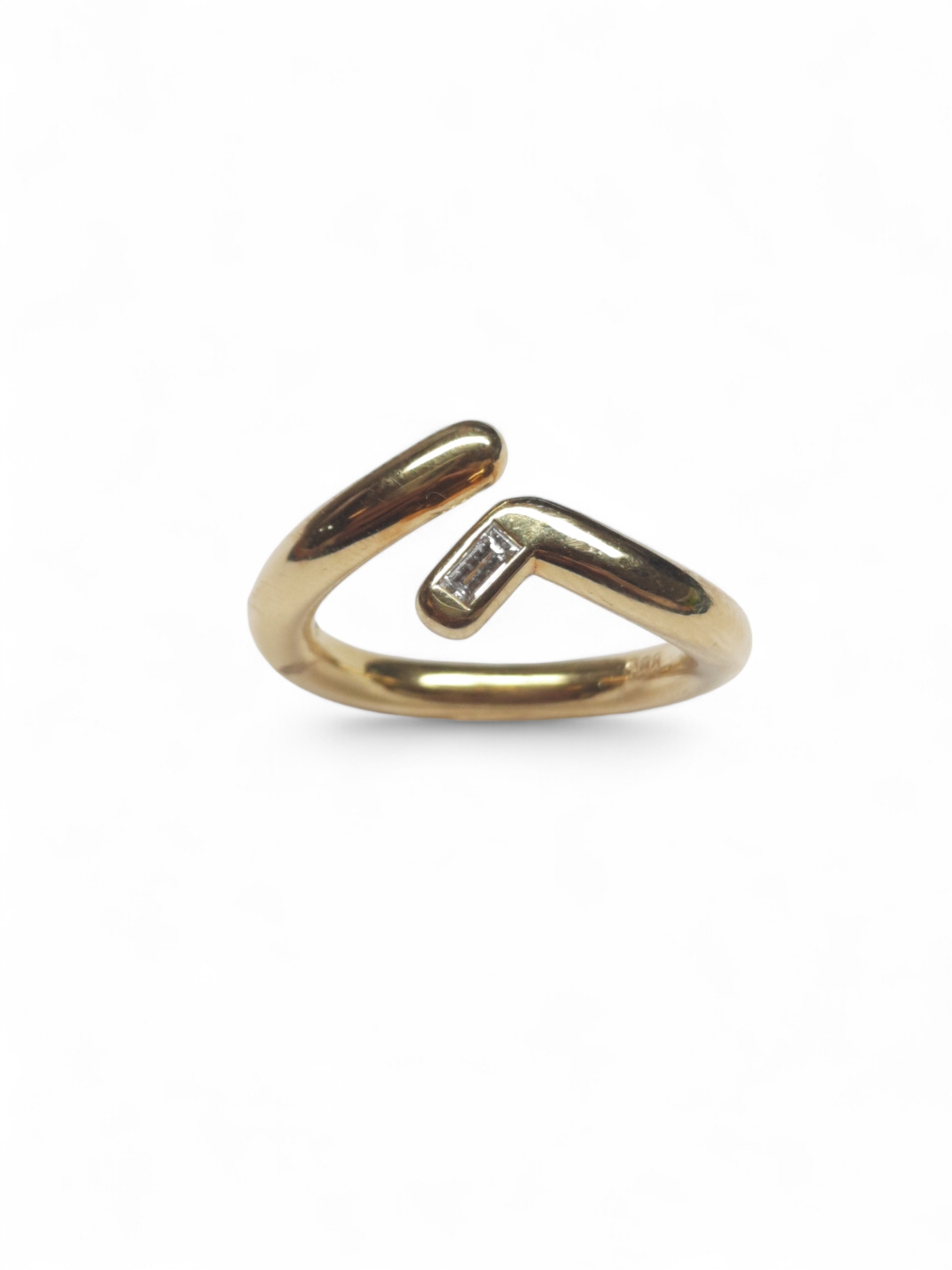 Ring Gelbgold mit Diamant
