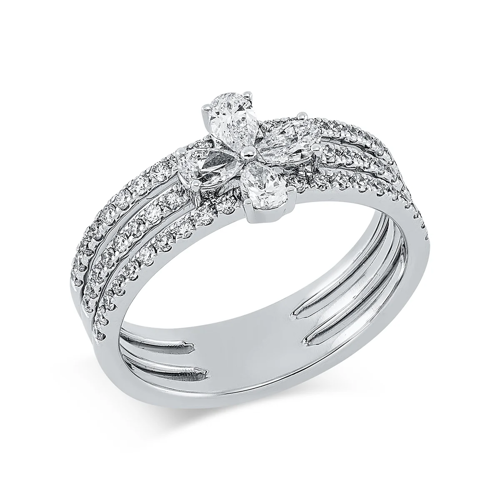 AURONOS Exclusive Ring 18K white gold with diamonds 0.68ct