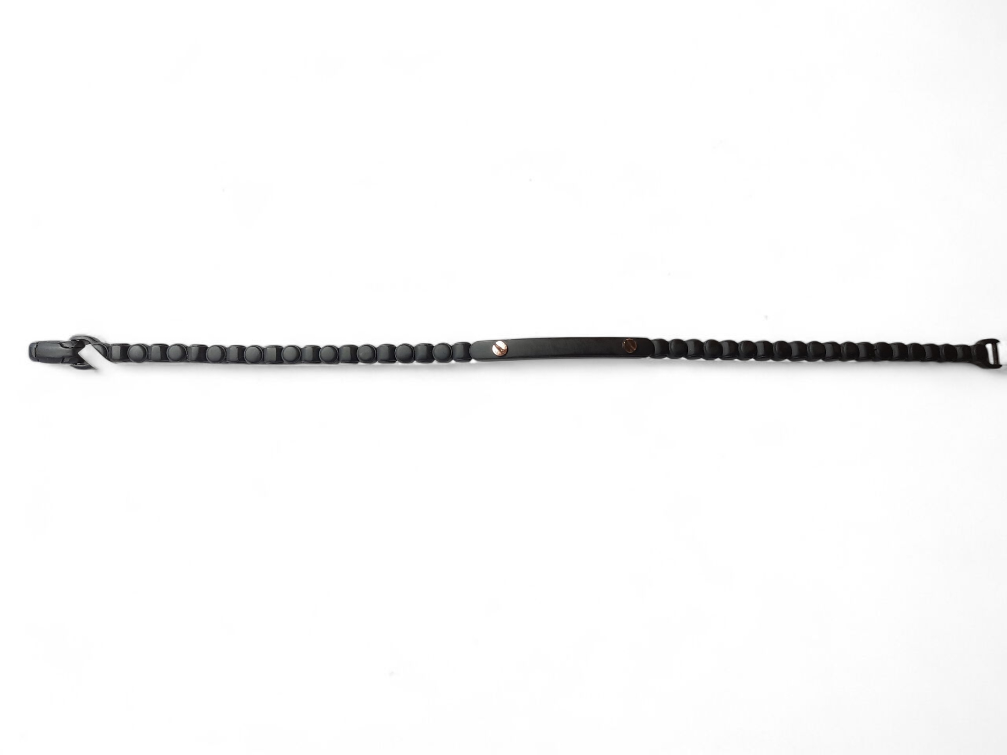 Bracelet Edelstahl mit Rotgold