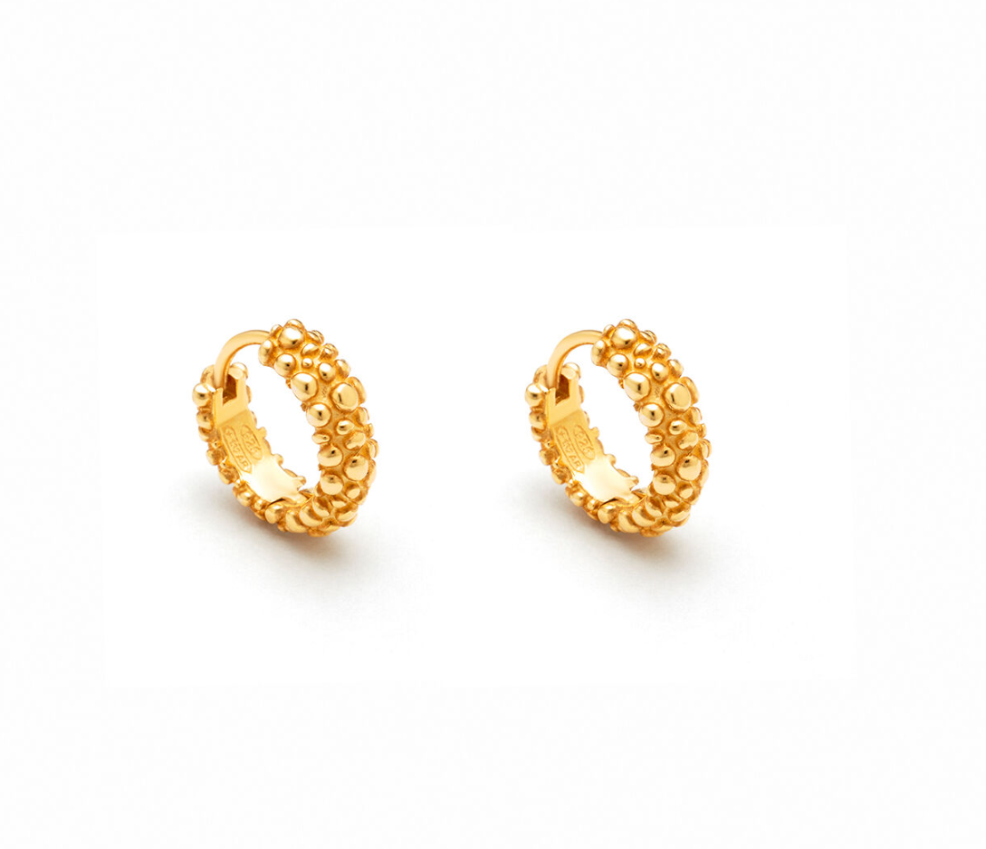 Creolen Huggie Perlage von Giovanni Raspini