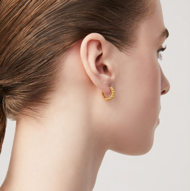 Creolen Huggie Perlage von Giovanni Raspini