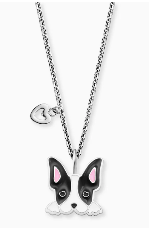 Engelsrufer Collier Hund Edelstahl mit Emaille 42cm