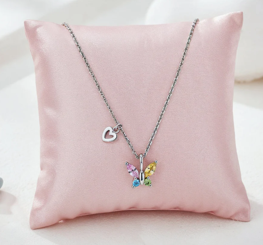 Engelsrufer Butterfly Necklace, Multicolored, Stainless Steel, 42 cm