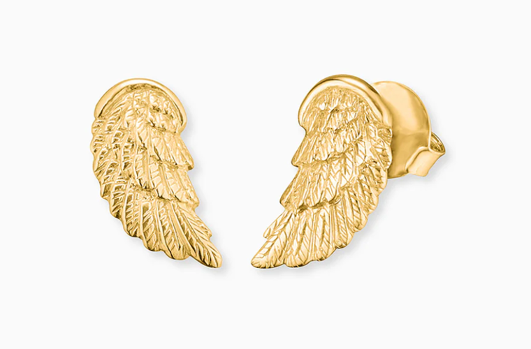Engelsrufer Ohrstecker Flügel aus 925 Silber Vergoldet